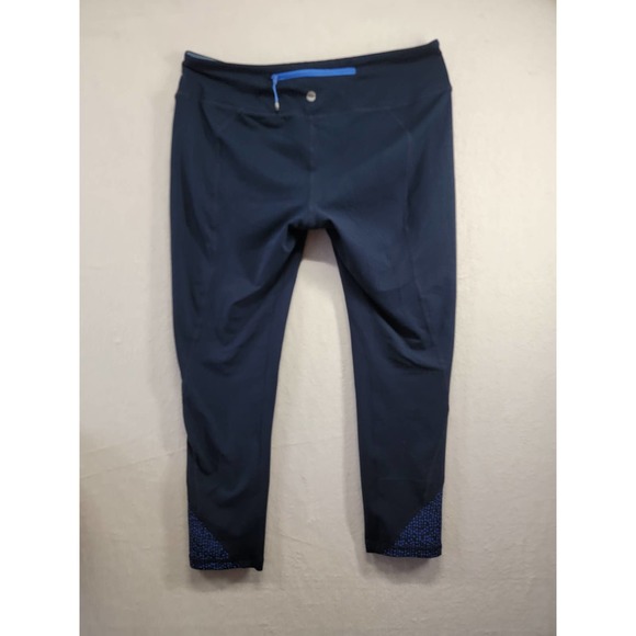 NWOT Tangerine Navy Blue Capri Athletic wear Sz M - Picture 2 of 8